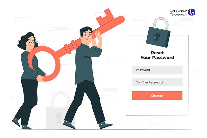 آموزش بازیابی رمز عبور وردپرس - طاووس وب