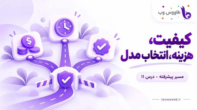 سه مسیر هزینه، زمان و کیفیت همراه دروازه پذیرش؛ کاور کیفیت، هزینه و انتخاب مدل